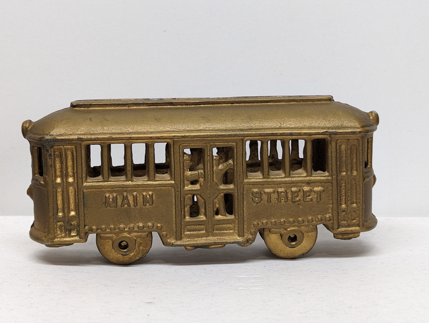 A.C. Williams Main Street Trolley Cast Iron Still Bank