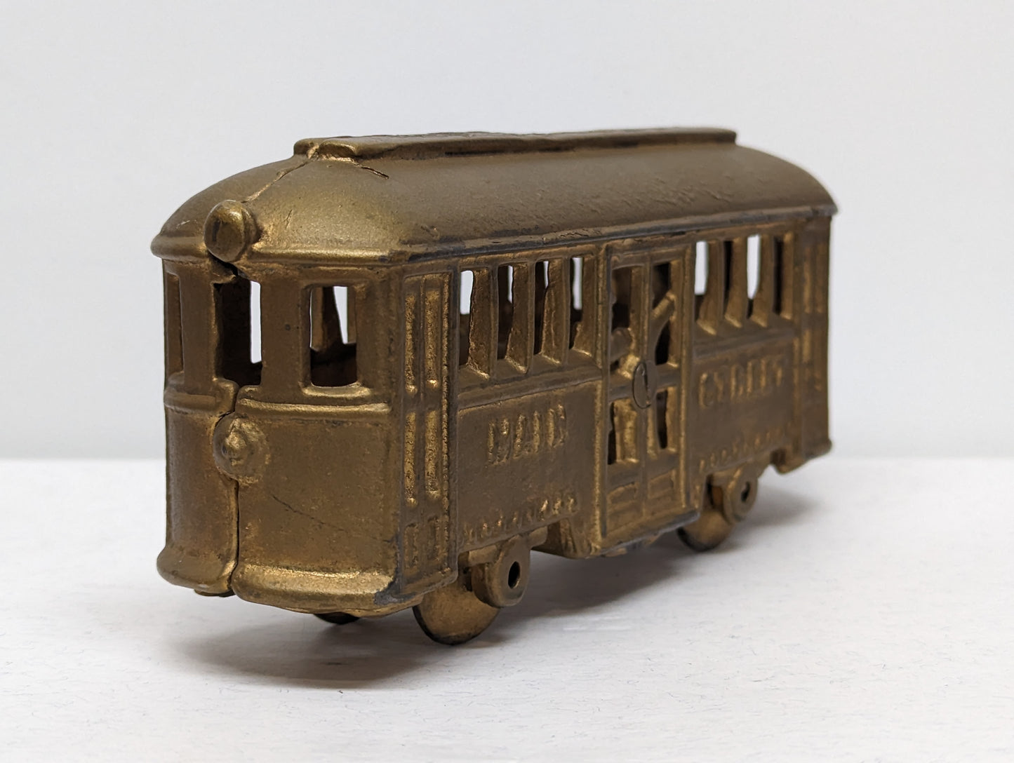 A.C. Williams Main Street Trolley Cast Iron Still Bank