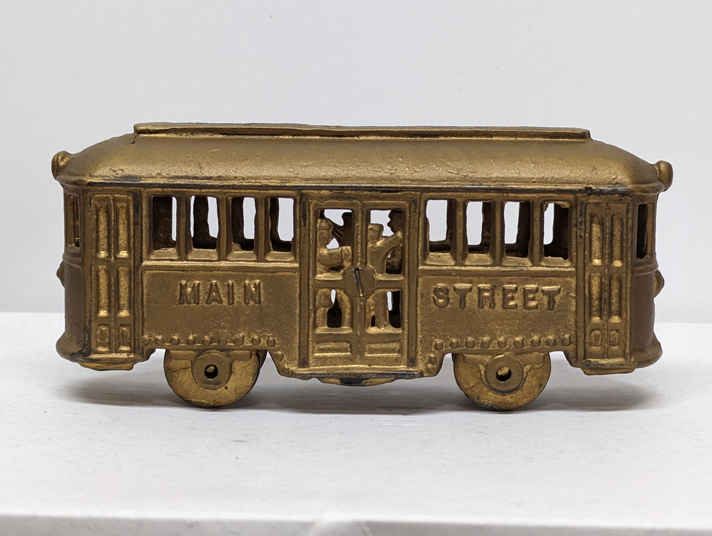 A.C. Williams Main Street Trolley Cast Iron Still Bank