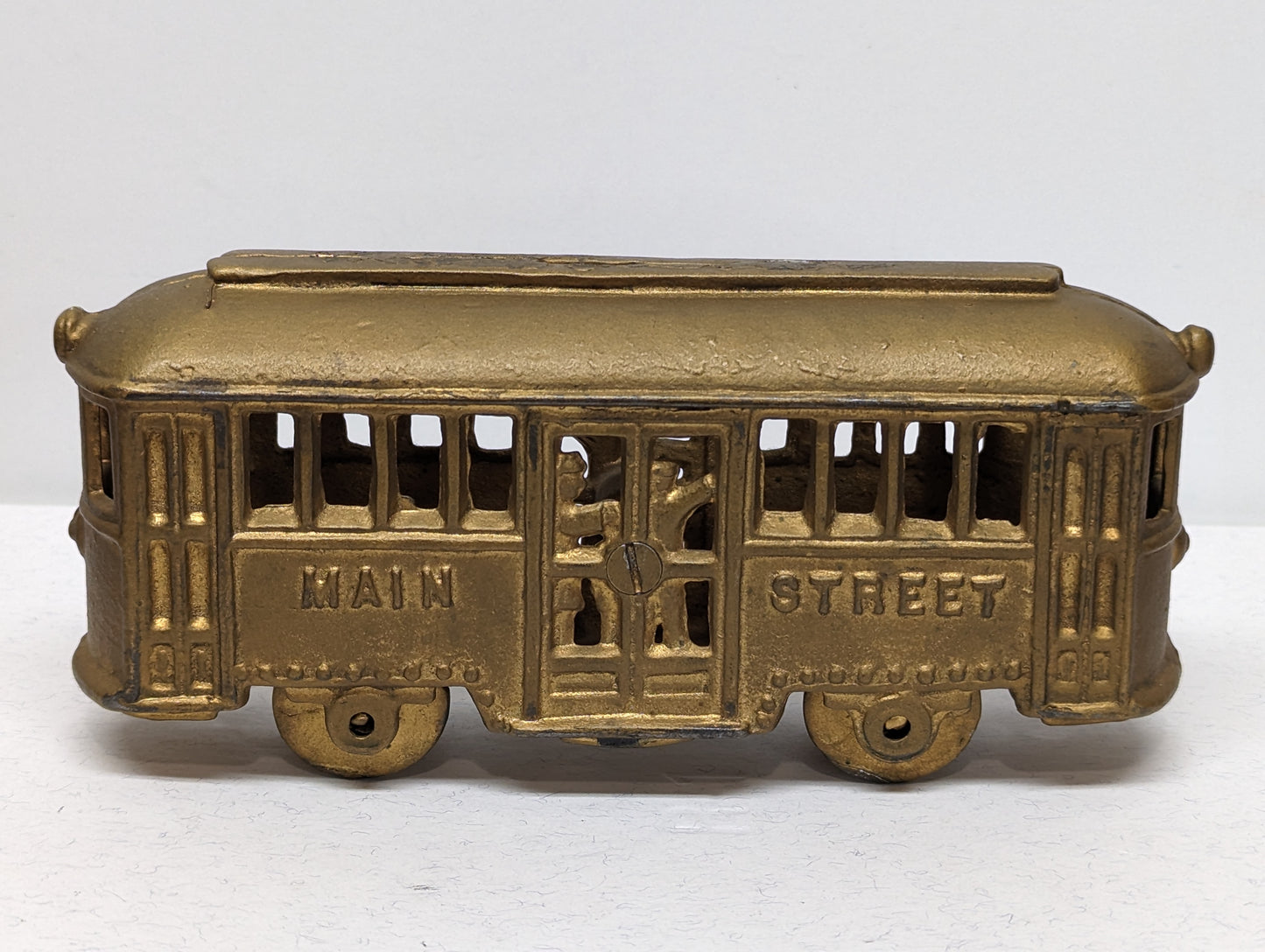 A.C. Williams Main Street Trolley Cast Iron Still Bank