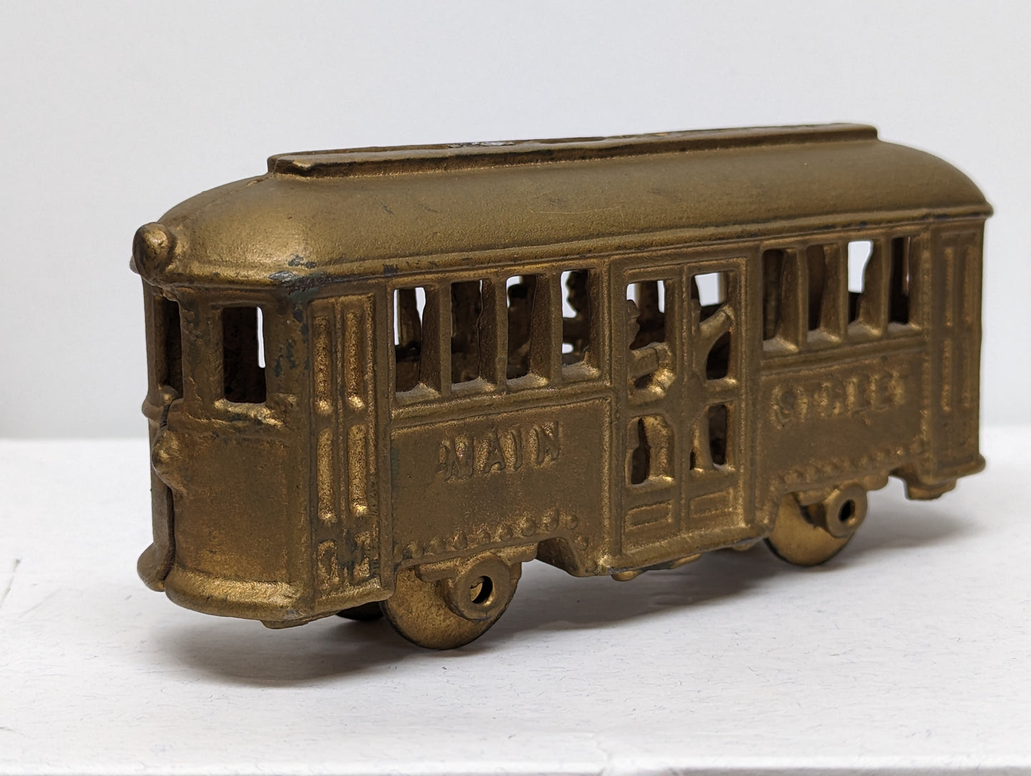 A.C. Williams Main Street Trolley Cast Iron Still Bank