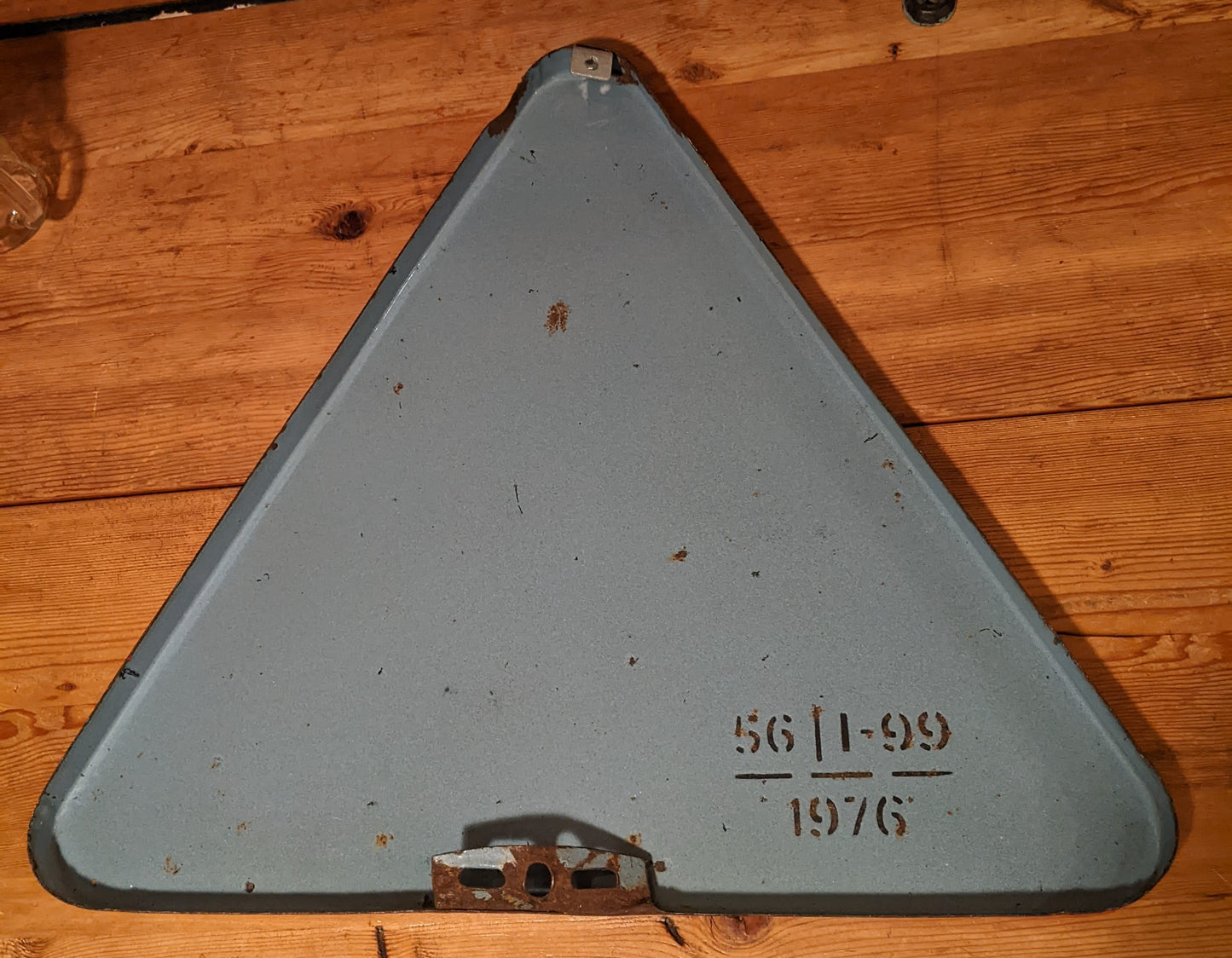 Porcelain - Bicycle Crossing Sign European (Belgian?) Vintage 1976