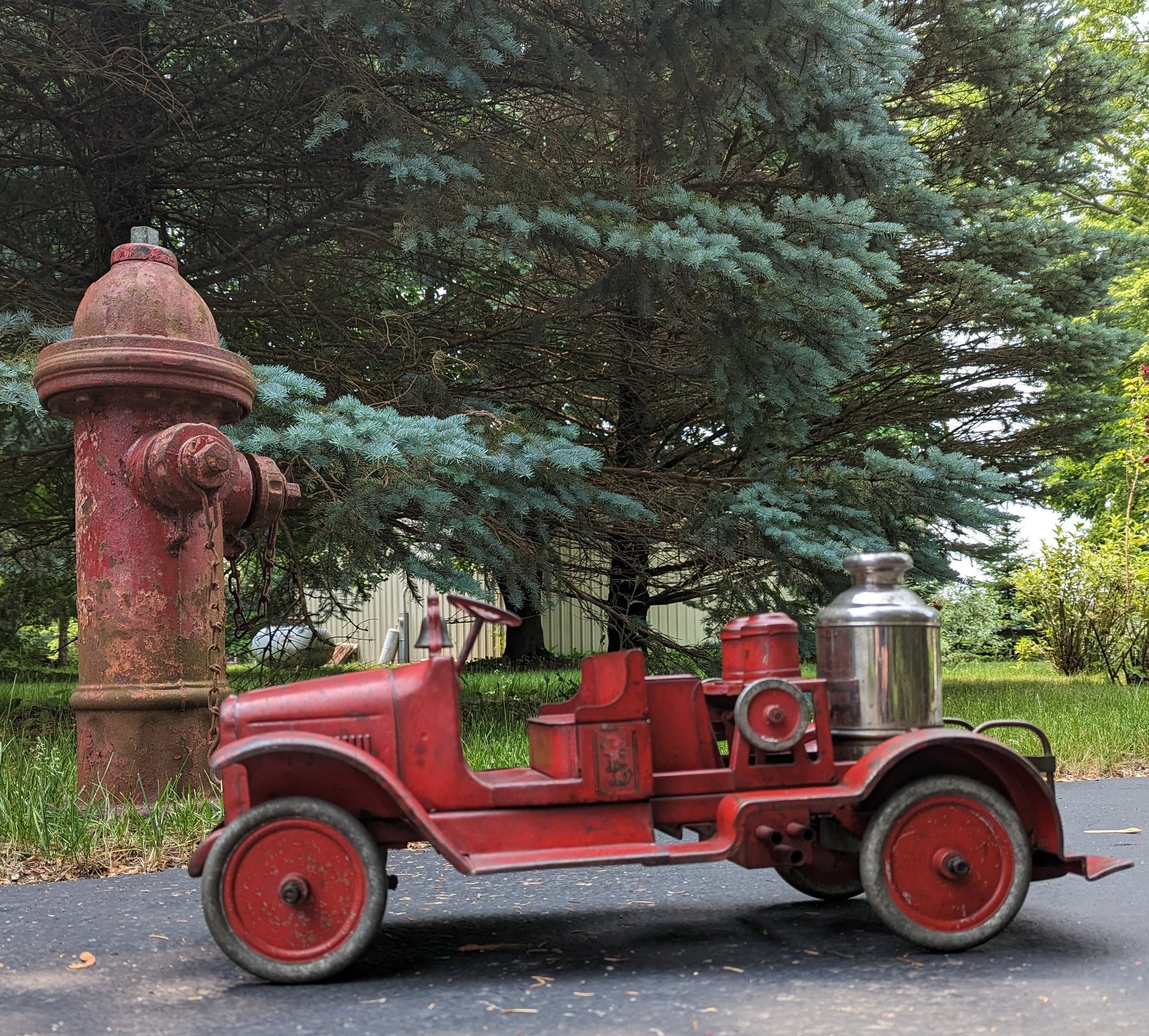 buddy l fire trucks 1920's