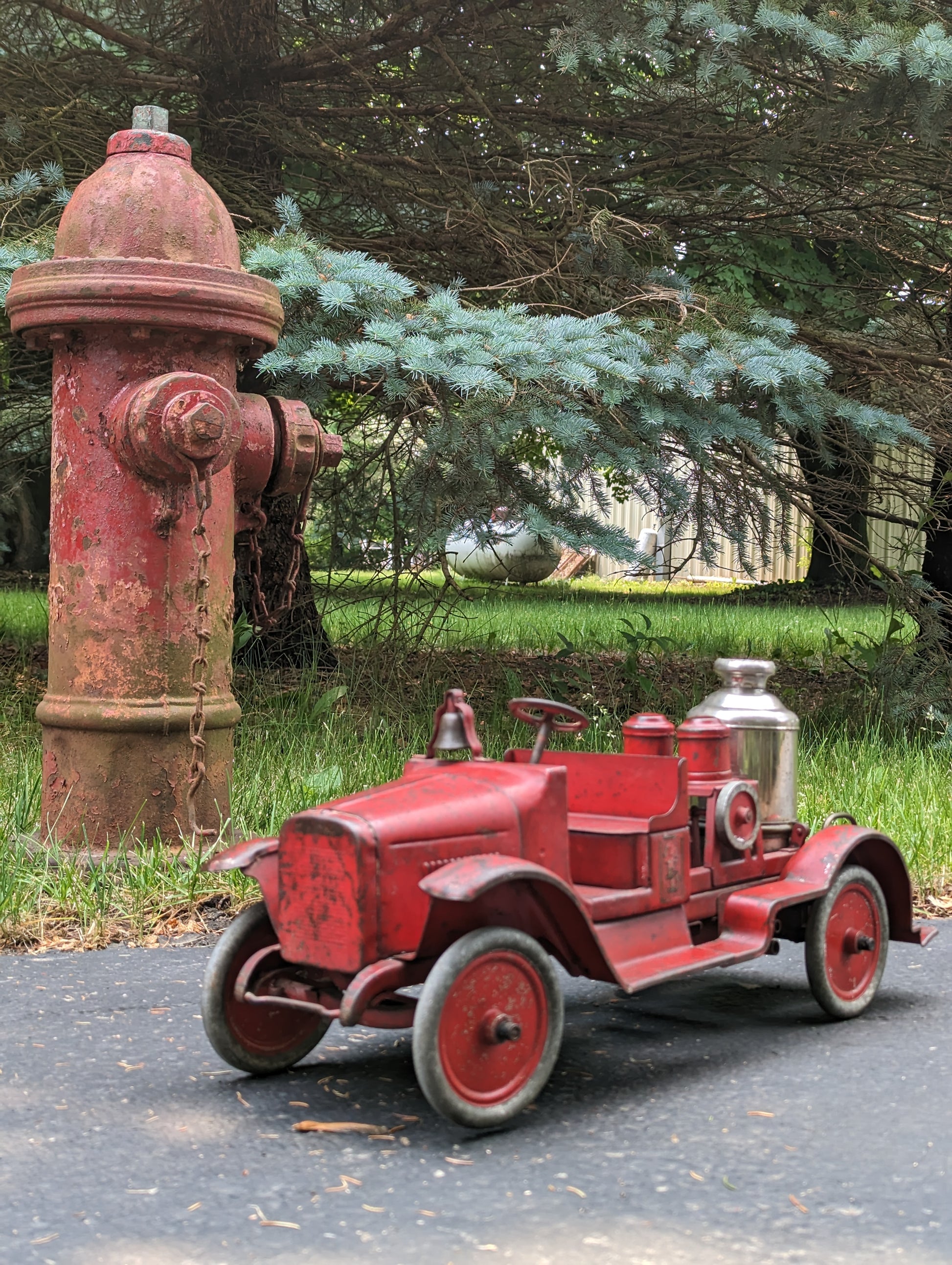 buddy l fire trucks 1920's