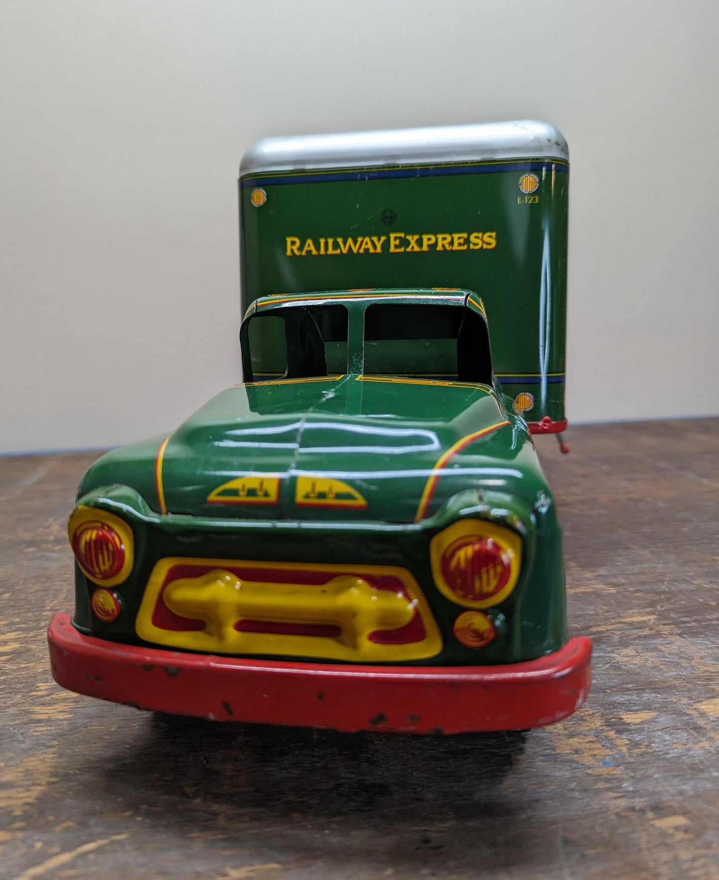 Marx Railway Express Truck with Hi-Lift Tailgate and Box